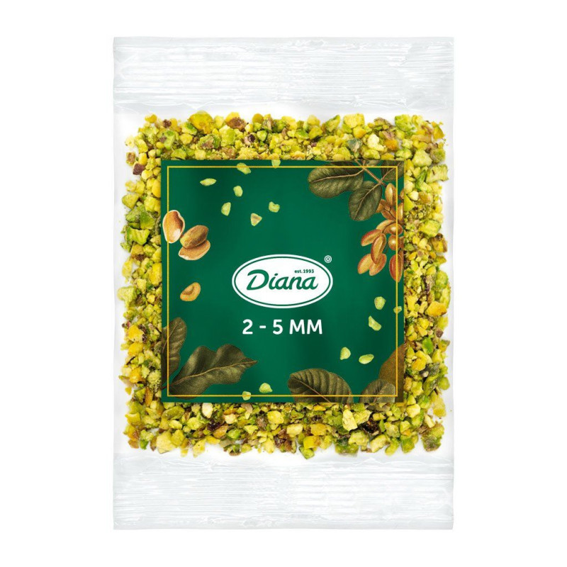 Pedaços de sementes de pistácio de 2-5 mm, 100 g | Diana Company