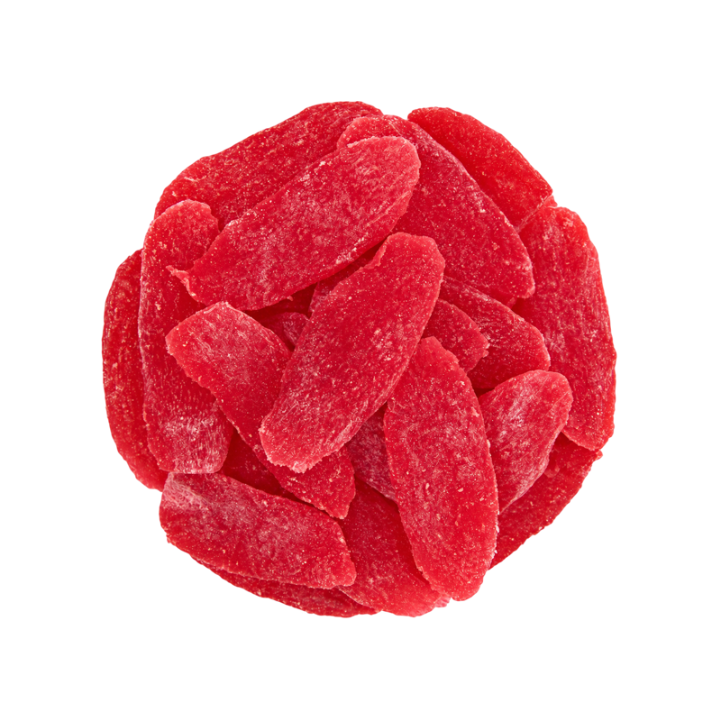 Pineapple slices with raspberry flavor 250 g | Nutsman