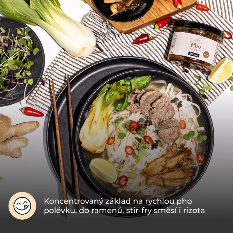 Pho polévka – detail