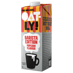 Ovesný nápoj Barista s příchutí popcornu Oat Barista Popcorn 1 l | Oatly