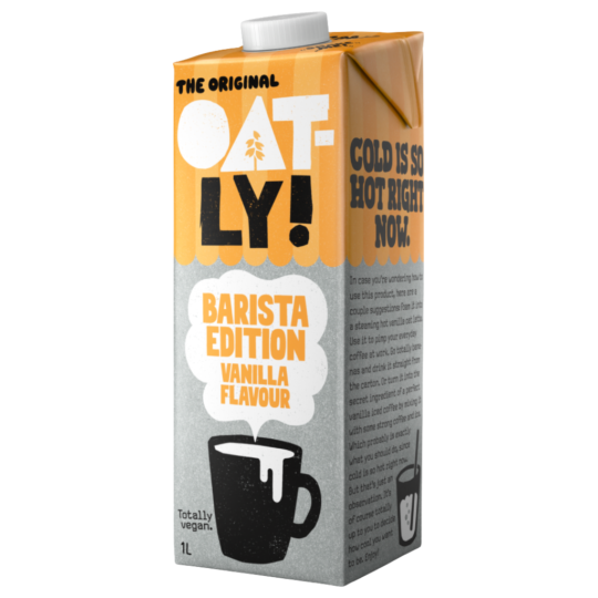 Ovesný nápoj Barista s příchutí vanilky 1 l | Oatly