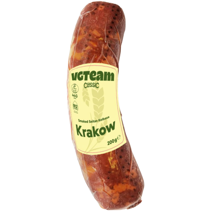 Seitan Krakow – alternativa vegetal ao enchido fumado 200 g | VGTeam