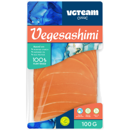 VegeSashimi – растительная альтернатива копчёного лосося 100 г | VGTeam