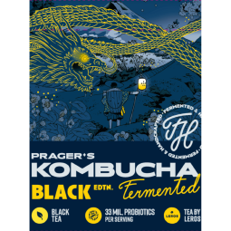Комбуча Black Edition – чёрный чай 330 мл | Prager's