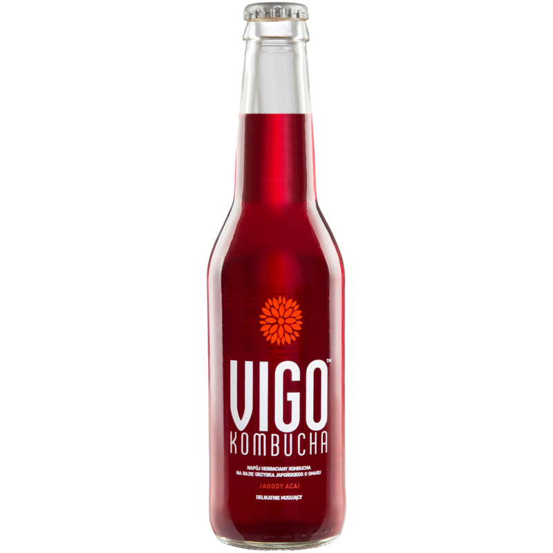 Kombucha Lightbrew Acai – fermentováno 2 dny 330 ml | VIGO