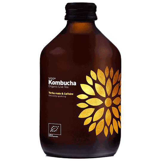 Kombucha Yerba maté BIO – fermentovaný nápoj 330 ml | VIGO