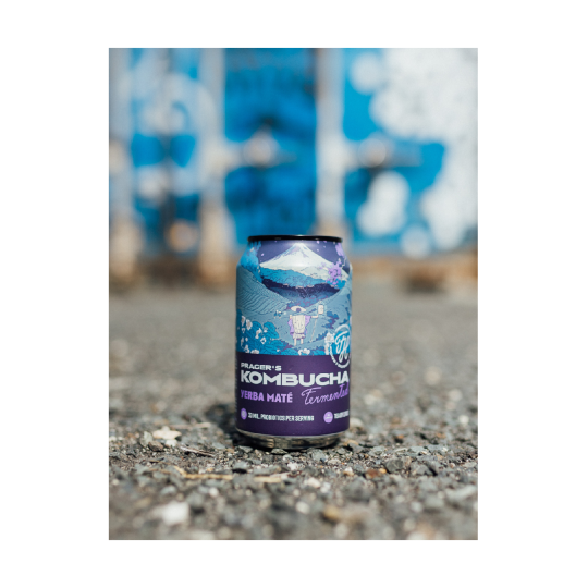 Kombucha Yerba Maté – fermentovaný nápoj 330 ml | Prager's