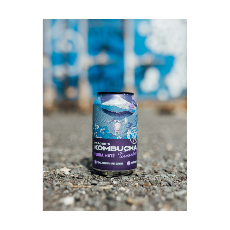 Kombucha de Yerba Mate – bebida fermentada 330 ml | Prager's