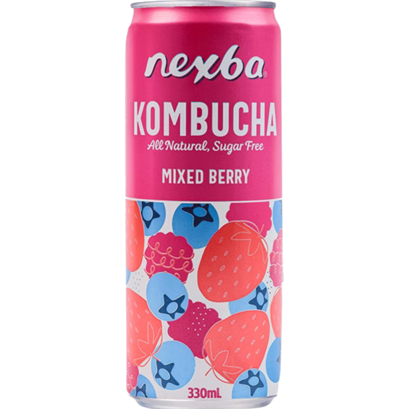 Kombucha Forest Fruits – lightly sparkling, sugar-free, 330 ml | Nexba