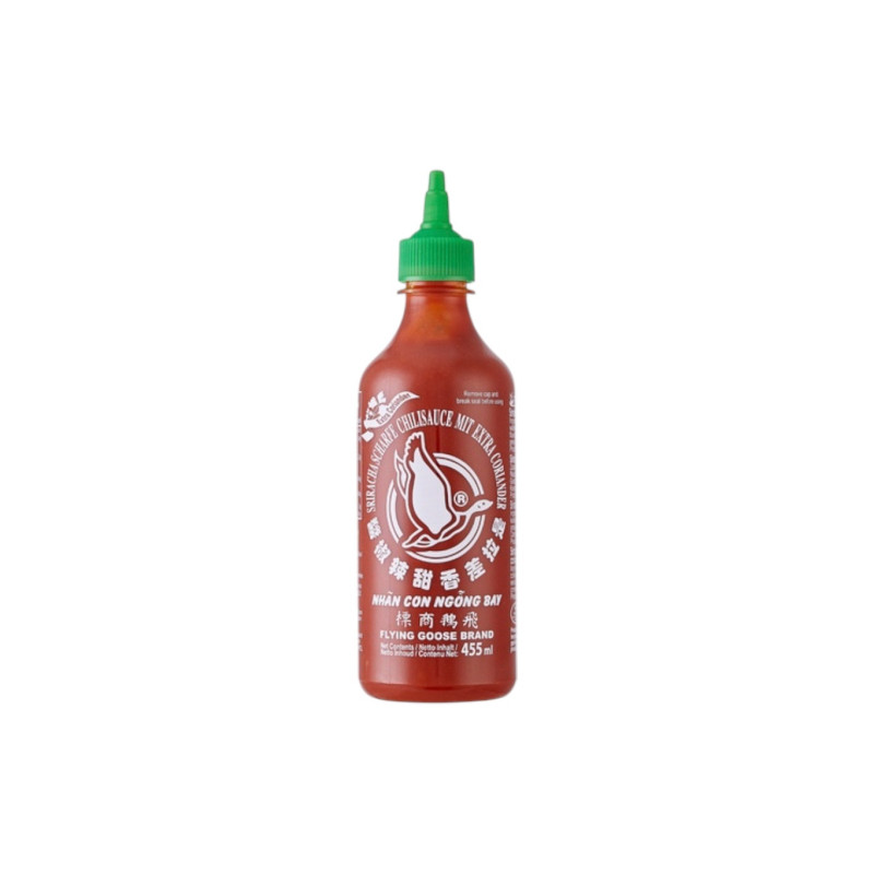 Sriracha Chilli a Koriandr 455ml | Flying Goose