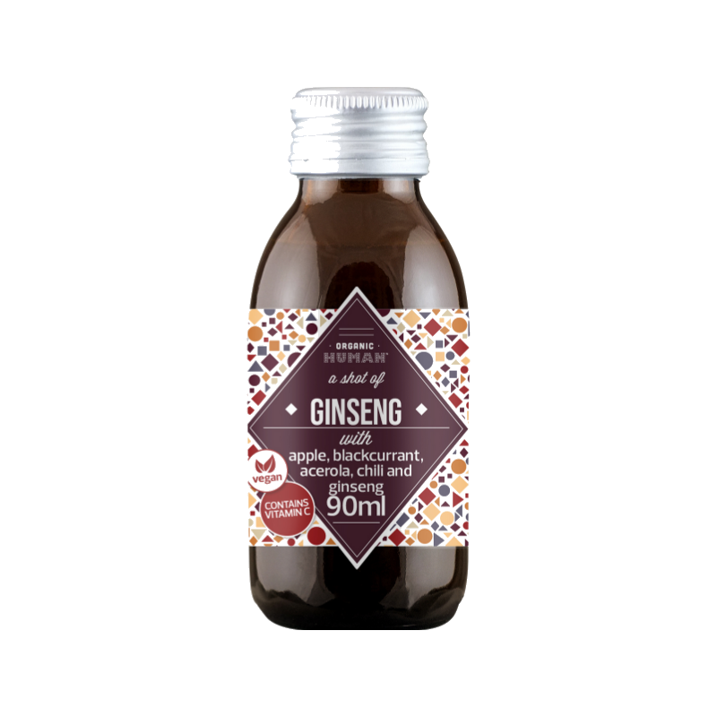 Ženšenový shot BIO s Panax ginseng 90 ml | Organic Human