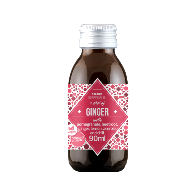 Shot de gengibre BIO com beterraba e malagueta 90 ml | Organic Human