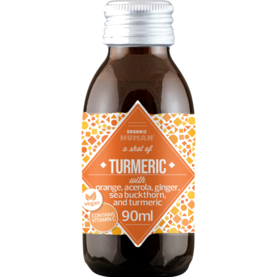 Turmeric Shot BIO with ginger and sea buckthorn 90 ml | Organic Human