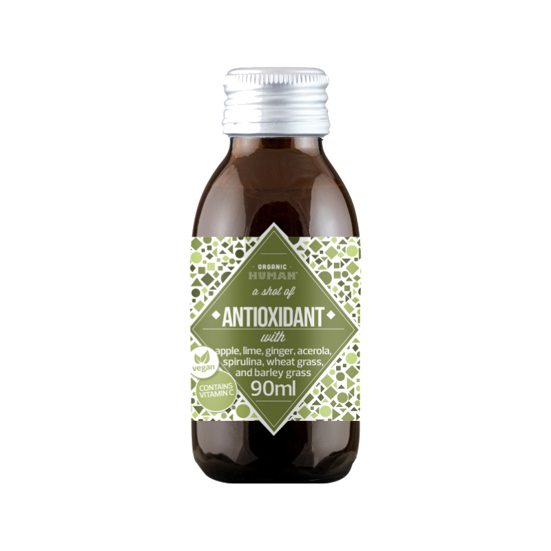 Шот Antioxidant BIO зі спіруліною і хлорелою 90 мл | Organic Human