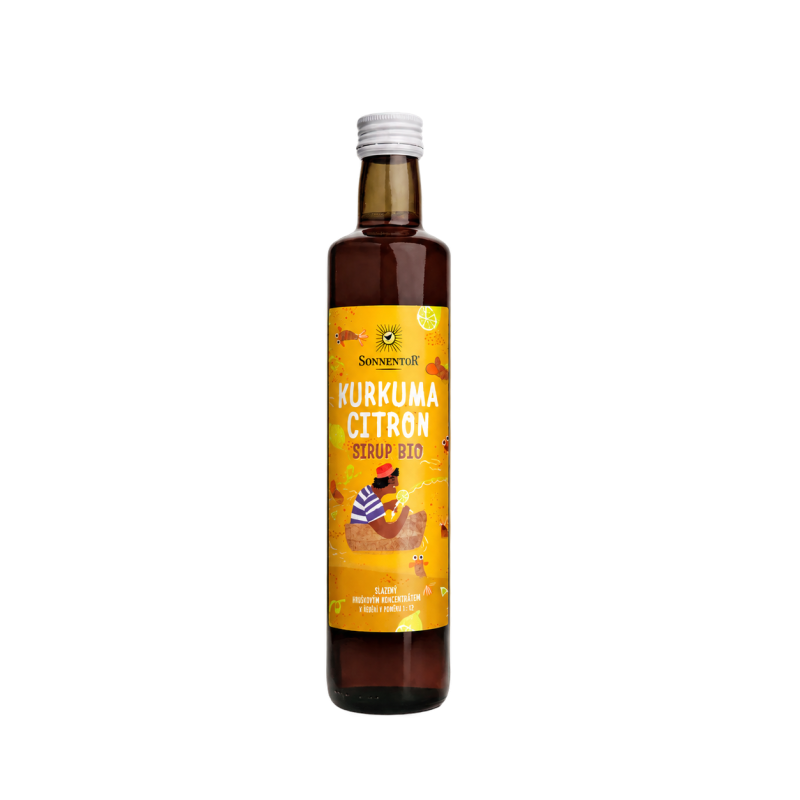 Sirup BIO - kurkuma a citron 500 ml | Sonnentor