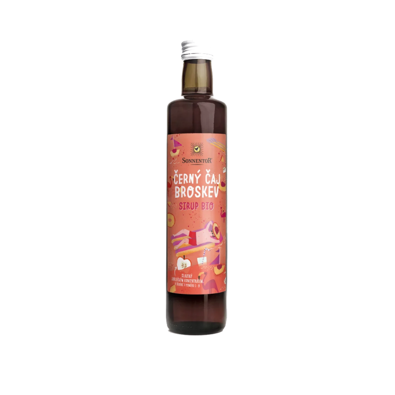 Organic Syrup - Black Tea & Peach 500 ml | Sonnentor