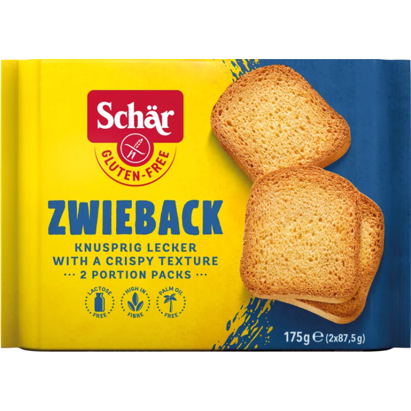 Сухари Zwieback без глютена 175 г | Schär