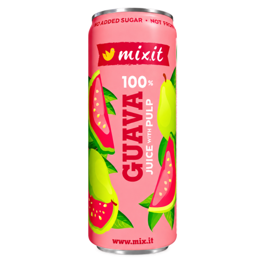 Сок Mixit – 100% розовая гуава с мякотью 320 мл | Mixit
