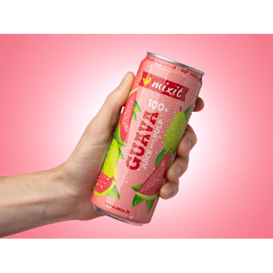 Mixit džus – 100 % růžová guava s dužinou 320 ml | Mixit