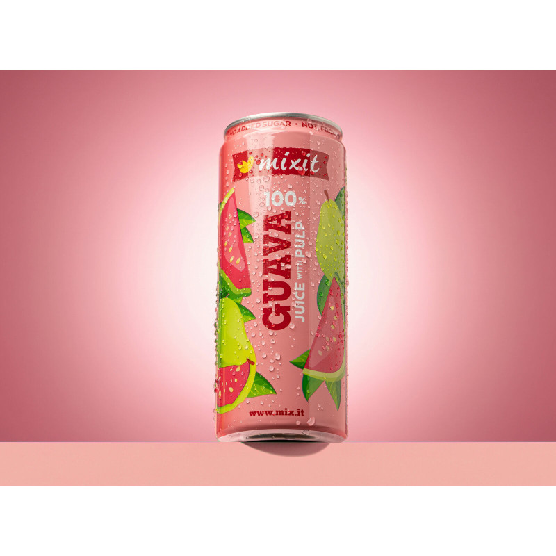 Сок Mixit – 100% розовая гуава с мякотью 320 мл | Mixit
