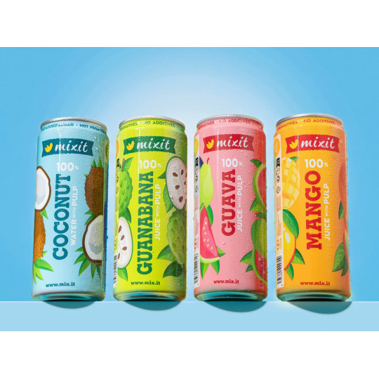 Mixit kokosová voda – 100 % kokos s dužinou 320 ml | Mixit