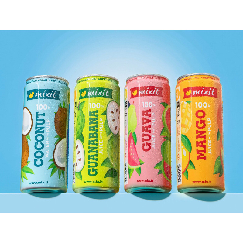 Mixit kokosová voda – 100 % kokos s dužinou 320 ml | Mixit