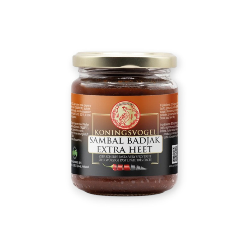 Sambal Badjak Extra Heet 280g | Köningsvogel