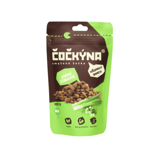 Čočka smažená - jarní cibulka 40 g BIO   ČOČKÝNA