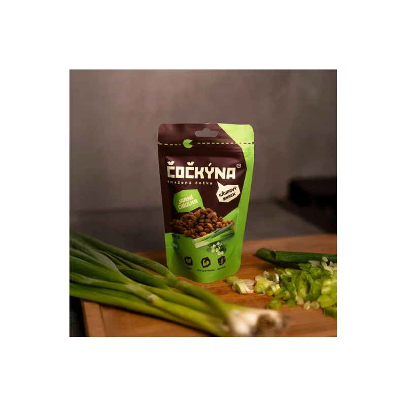 Čočka smažená - jarní cibulka 40 g BIO   ČOČKÝNA