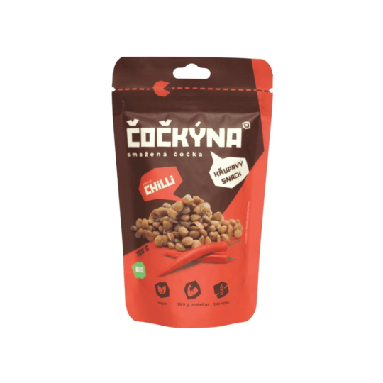 Čočka smažená - chilli 40 g BIO   ČOČKÝNA