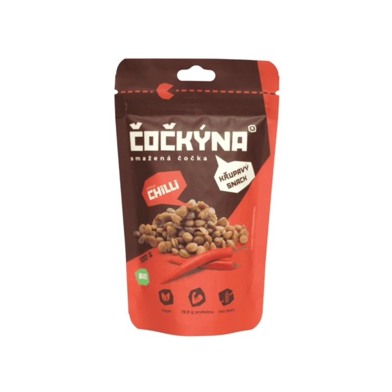 Čočka smažená - chilli 40 g BIO   ČOČKÝNA